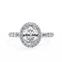 Oval Blossom Lab Grown Diamond Ring - Ophiratbf