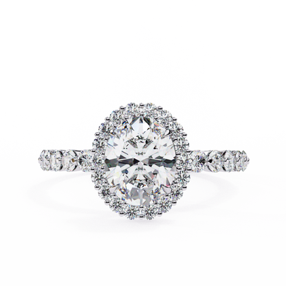 Oval Blossom Lab Grown Diamond Ring
