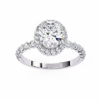 Oval Blossom Lab Grown Diamond Ring - Ophiratbf
