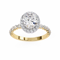 Oval Blossom Lab Grown Diamond Ring - Ophiratbf