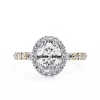 Oval Blossom Lab Grown Diamond Ring - Ophiratbf