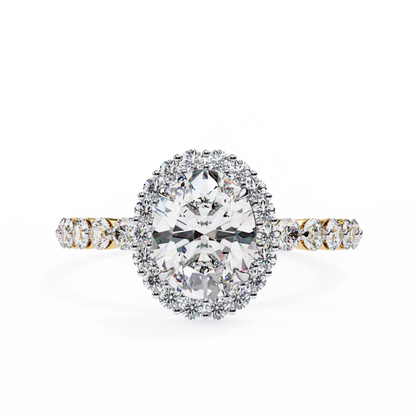 Oval Blossom Lab Grown Diamond Ring