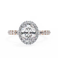 Oval Blossom Lab Grown Diamond Ring - Ophiratbf
