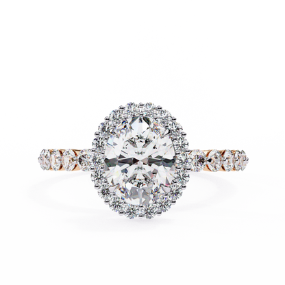 Oval Blossom Lab Grown Diamond Ring