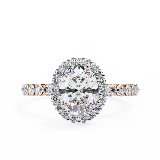 Oval Blossom Lab Grown Diamond Ring