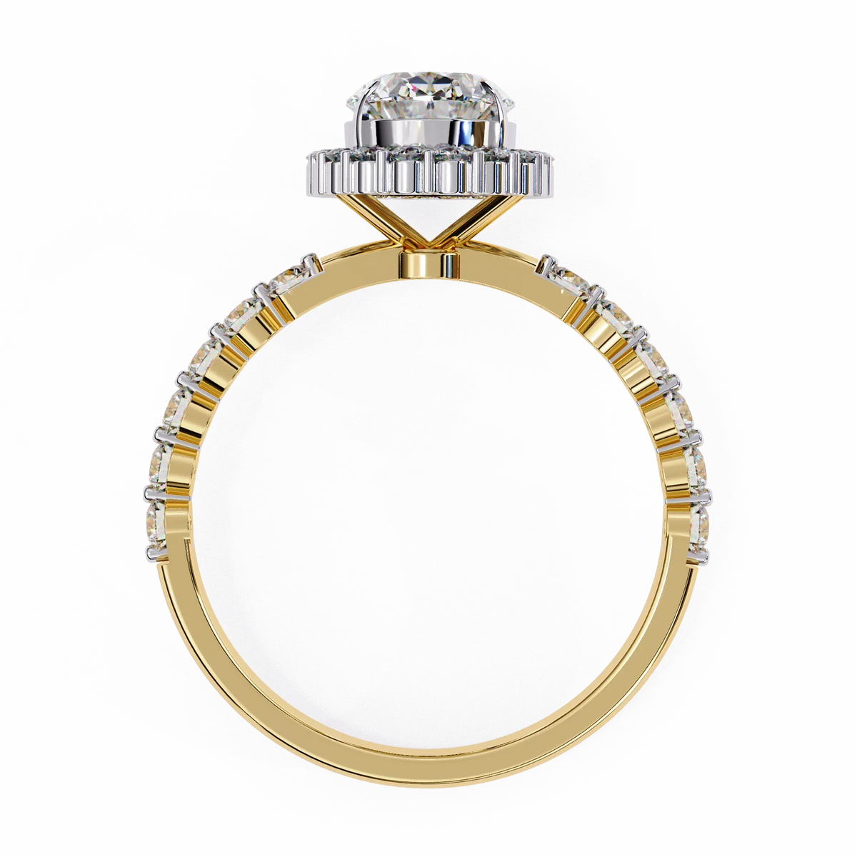 Oval Blossom Lab Grown Diamond Ring - Ophiratbf