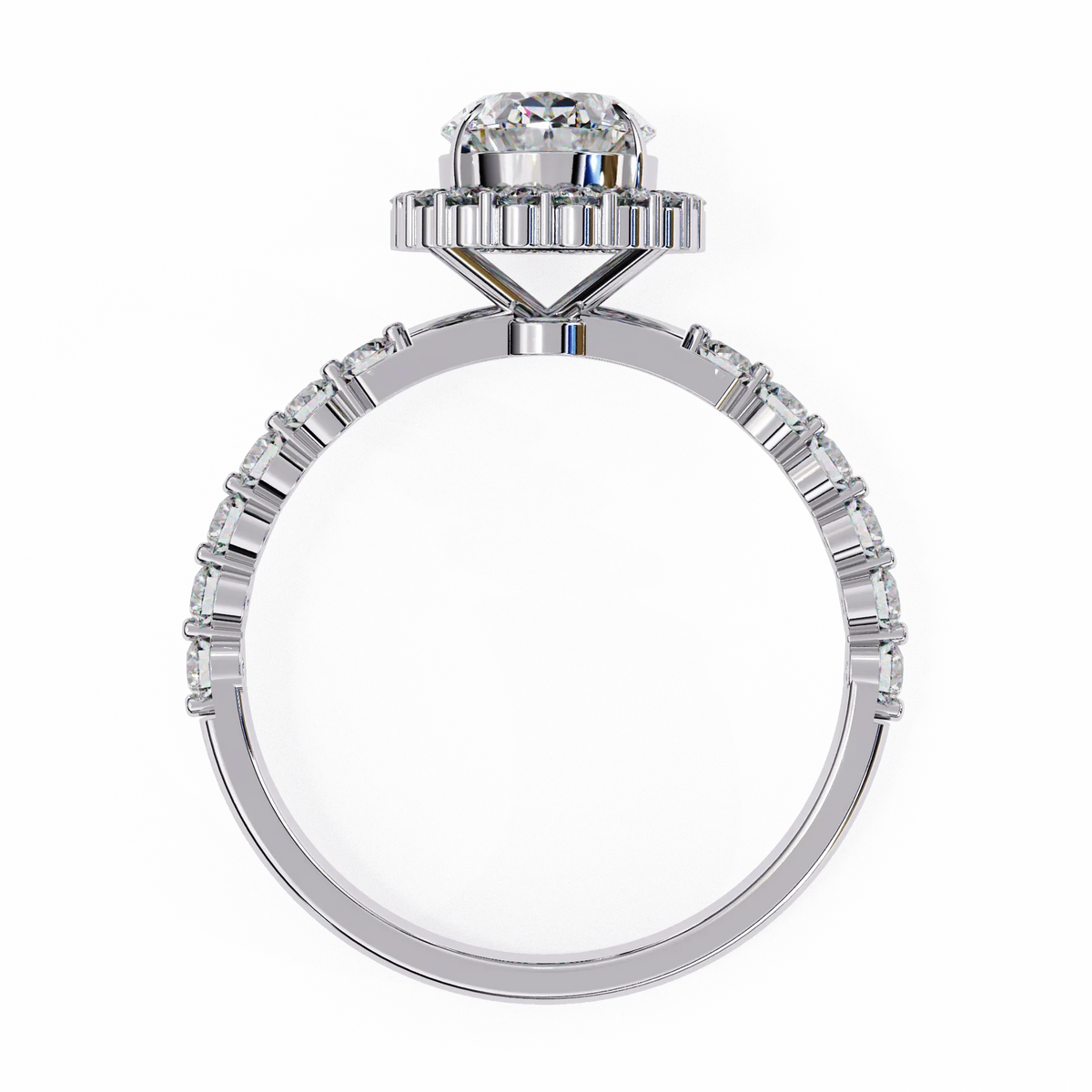 Oval Blossom Lab Grown Diamond Ring - Ophiratbf