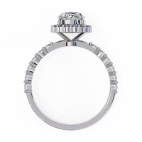 Oval Blossom Lab Grown Diamond Ring - Ophiratbf