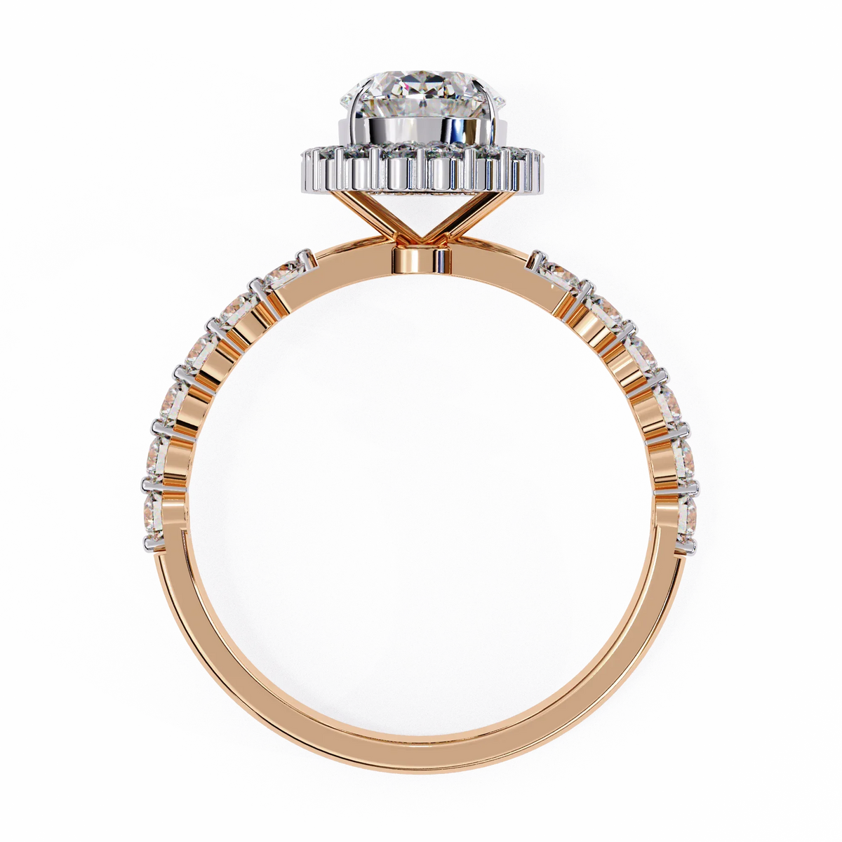 Oval Blossom Lab Grown Diamond Ring - Ophiratbf