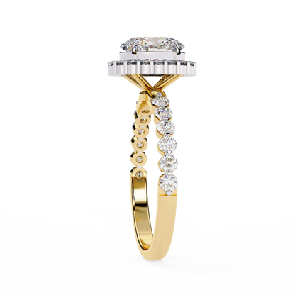 Oval Blossom Lab Grown Diamond Ring