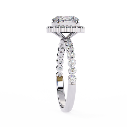 Oval Blossom Lab Grown Diamond Ring
