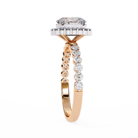Oval Blossom Lab Grown Diamond Ring - Ophiratbf