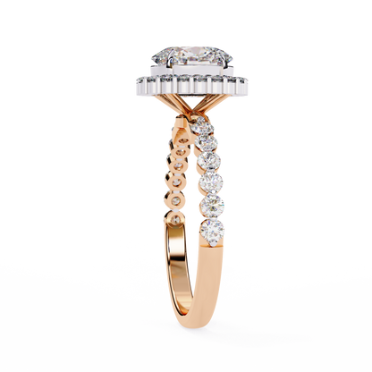 Oval Blossom Lab Grown Diamond Ring