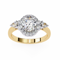 Oval Lab Grown Diamond Ring - Ophiratbf