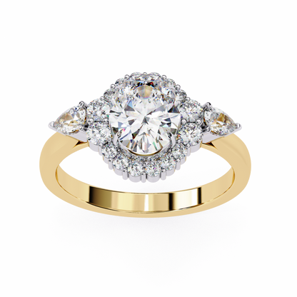 Oval Lab Grown Diamond Ring