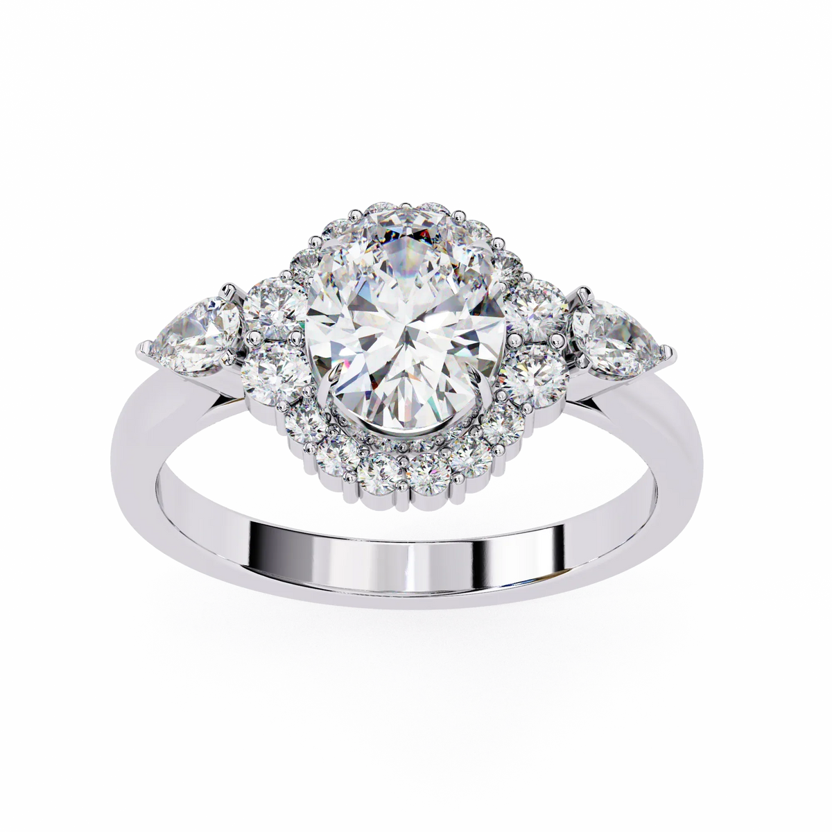 Oval Lab Grown Diamond Ring - Ophiratbf