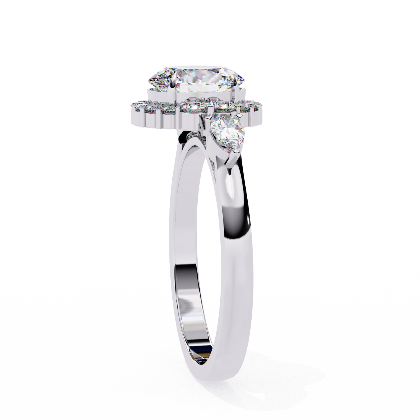 oval lab grown diamond ring