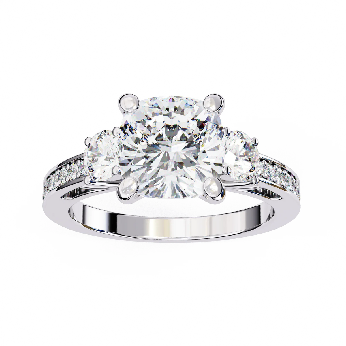 Trinity Radiance Lab Grown Diamond Ring - Ophiratbf