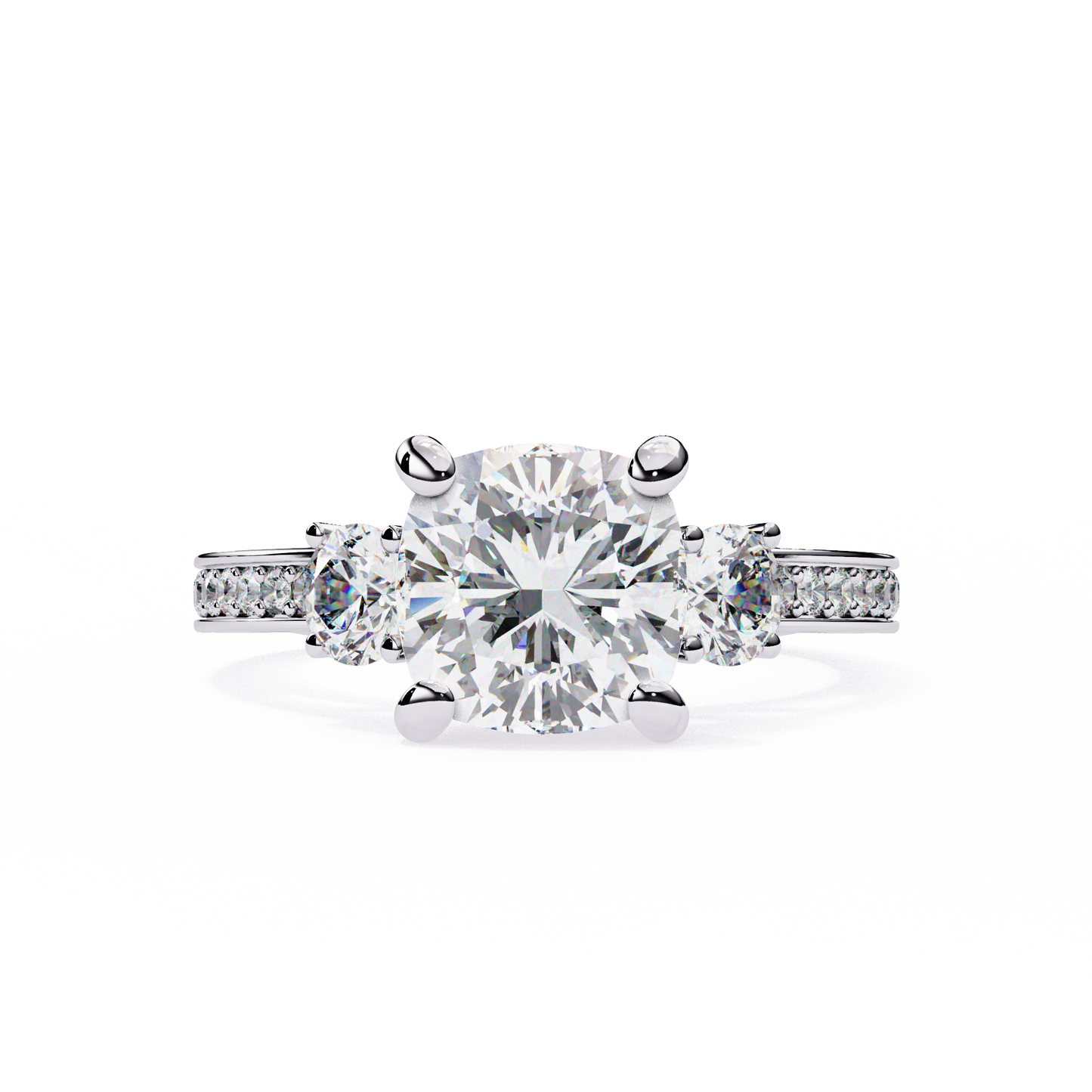 trinity radiance lab grown diamond ring