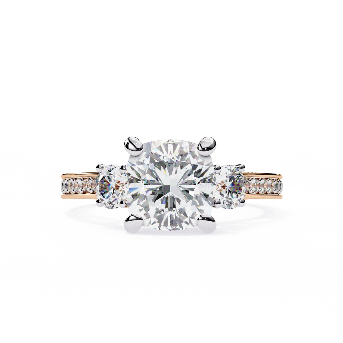 Trinity Radiance Lab Grown Diamond Ring - Ophiratbf