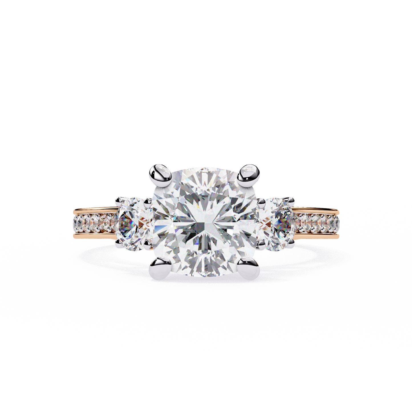 trinity radiance lab grown diamond ring