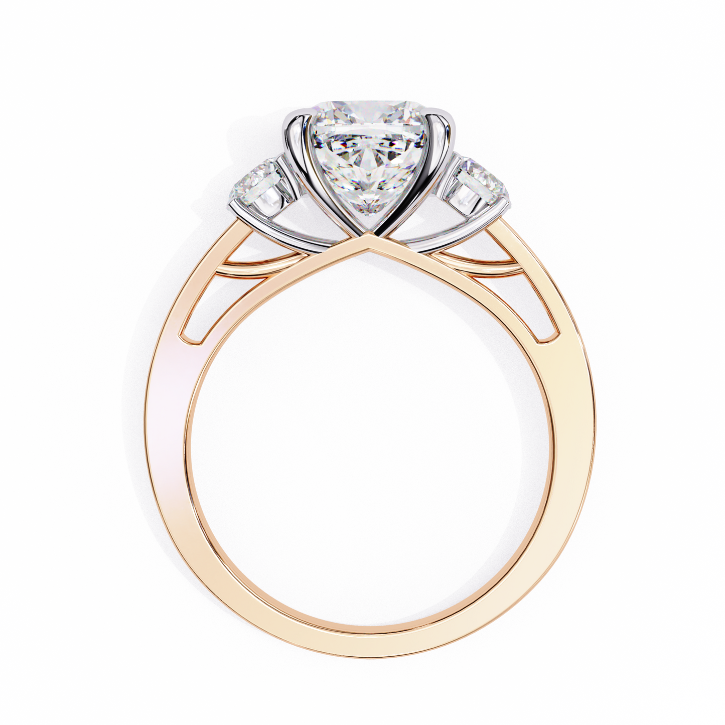 trinity radiance lab grown diamond ring