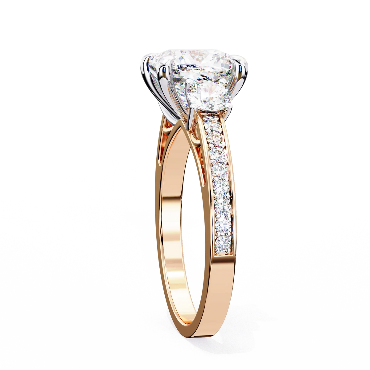 Trinity Radiance Lab Grown Diamond Ring - Ophiratbf