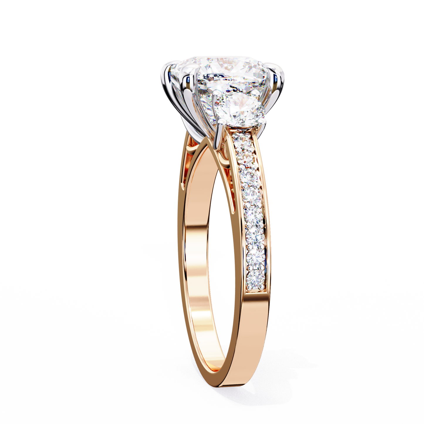 trinity radiance lab grown diamond ring