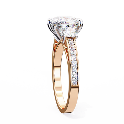 Trinity Radiance Lab Grown Diamond Ring