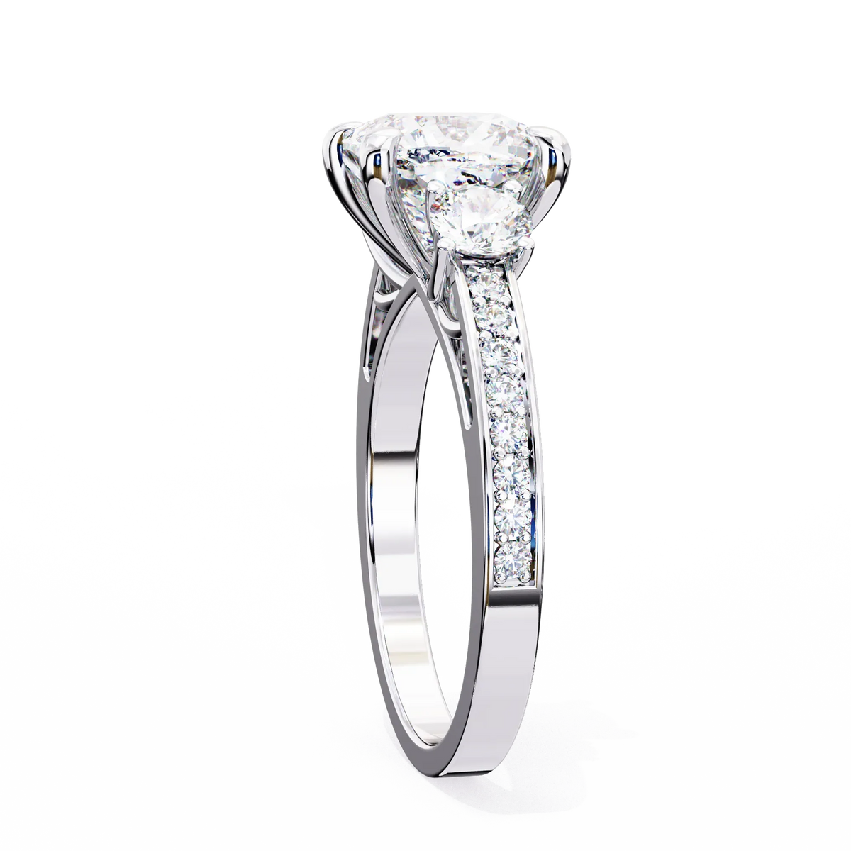 Trinity Radiance Lab Grown Diamond Ring - Ophiratbf