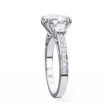 Trinity Radiance Lab Grown Diamond Ring
