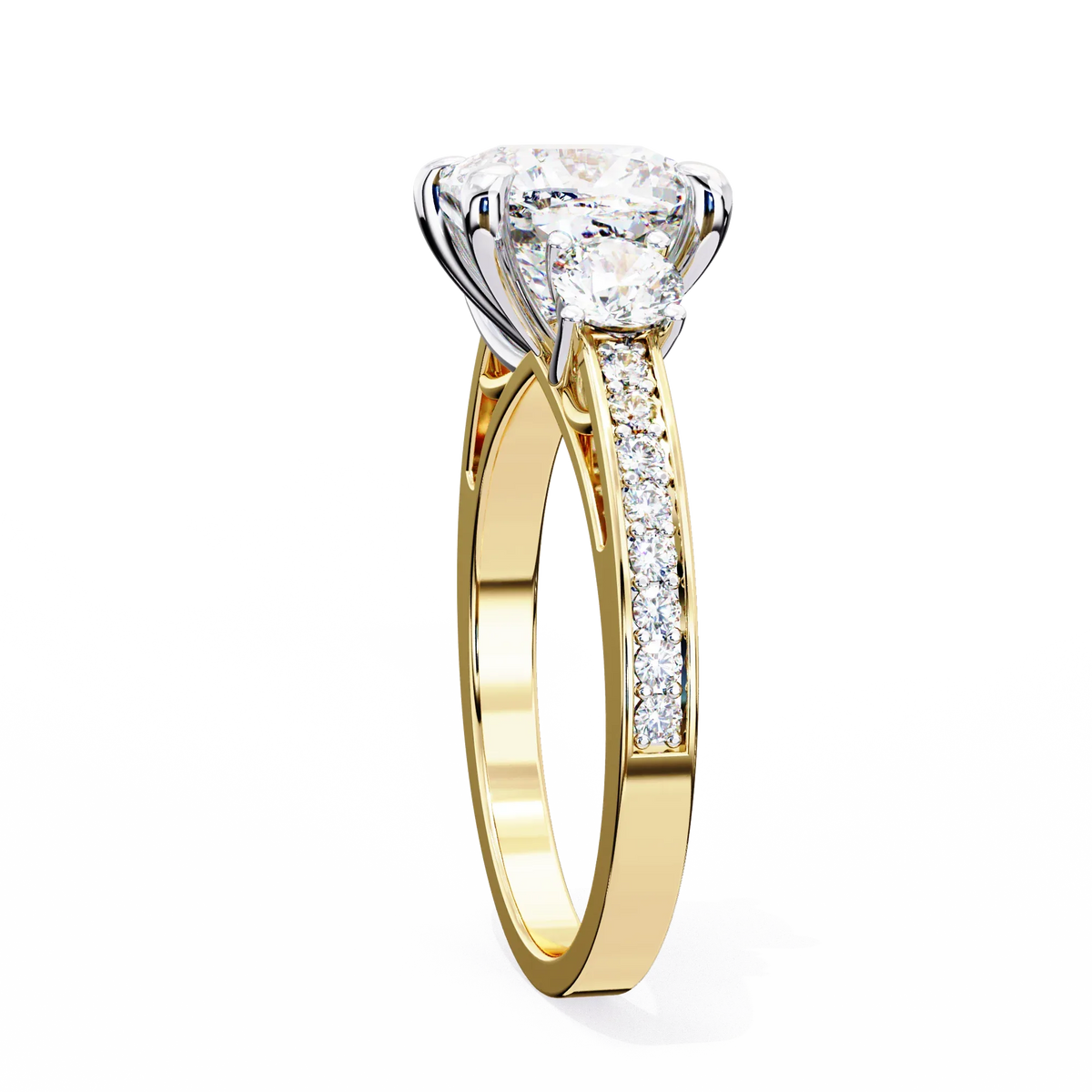 Trinity Radiance Lab Grown Diamond Ring - Ophiratbf