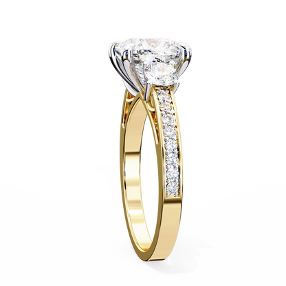 Trinity Radiance Lab Grown Diamond Ring