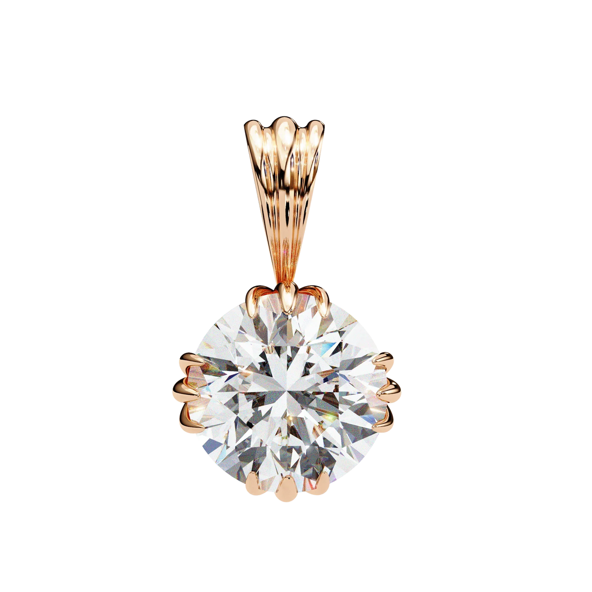 Fleur Radiance Lab-Grown Diamond Pendant - Ophiratbf