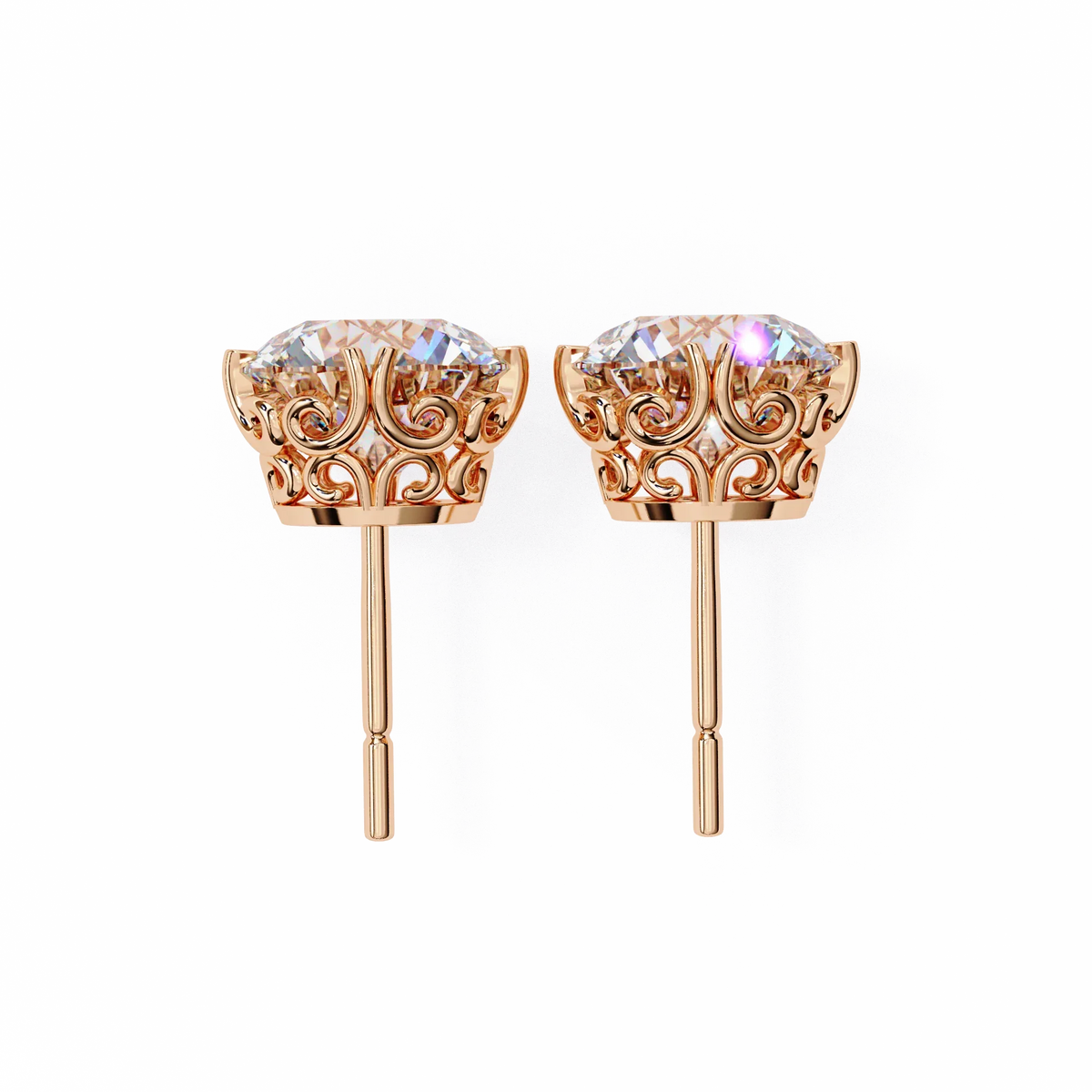 Victorian Dream Lab Grown Diamond Studs - Ophiratbf