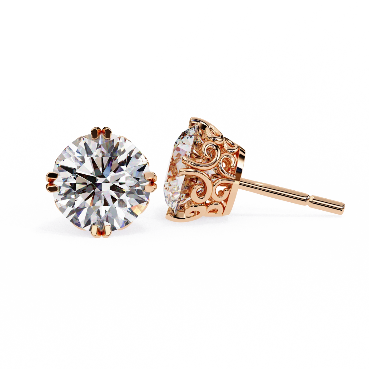 Victorian Dream Lab Grown Diamond Studs - Ophiratbf