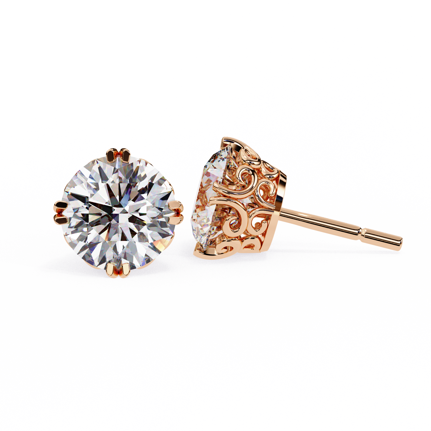 victorian dream lab grown diamond studs