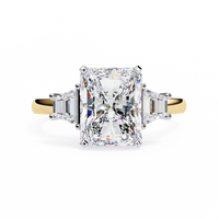Radiant Trilogy Lab Grown Diamond Ring - Ophiratbf