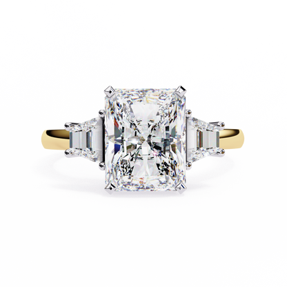Radiant Trilogy Lab Grown Diamond Ring