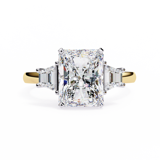 Radiant Trilogy Lab Grown Diamond Ring