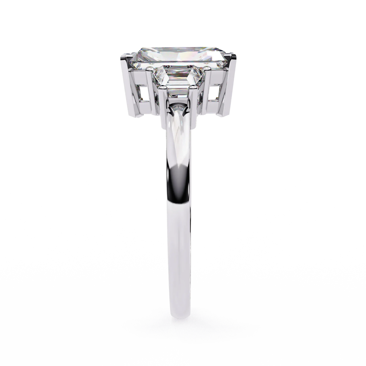 Radiant Trilogy Lab Grown Diamond Ring - Ophiratbf