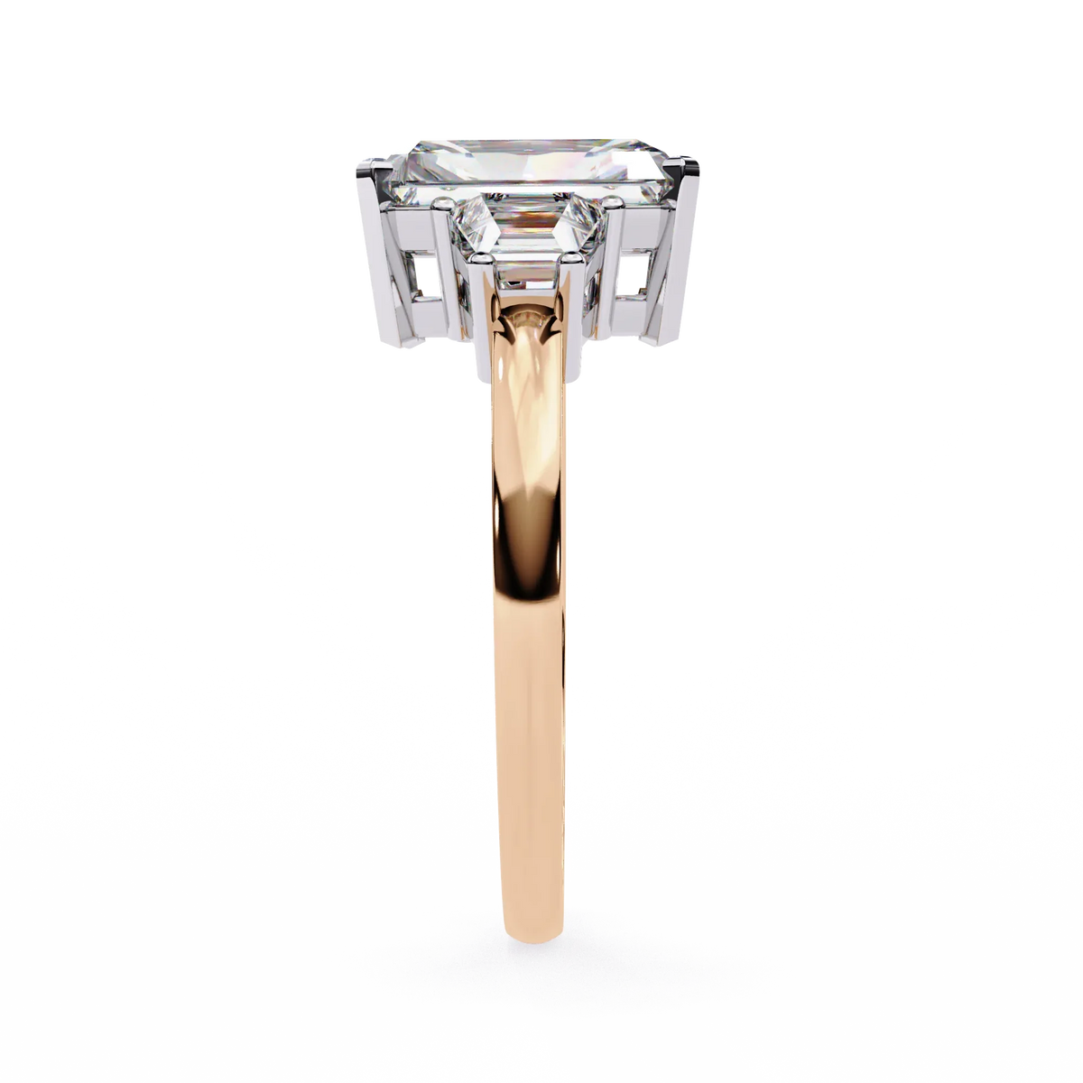 Radiant Trilogy Lab Grown Diamond Ring - Ophiratbf
