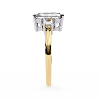 Radiant Trilogy Lab Grown Diamond Ring - Ophiratbf