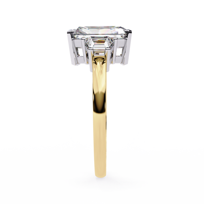 Radiant Trilogy Lab Grown Diamond Ring