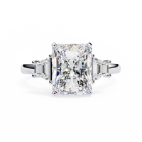Radiant Trilogy Lab Grown Diamond Ring - Ophiratbf
