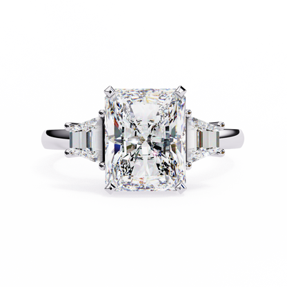 Radiant Trilogy Lab Grown Diamond Ring