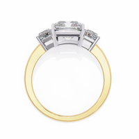 Radiant Trilogy Lab Grown Diamond Ring - Ophiratbf