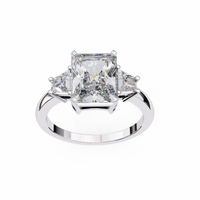 Radiant Trilogy Lab Grown Diamond Ring - Ophiratbf