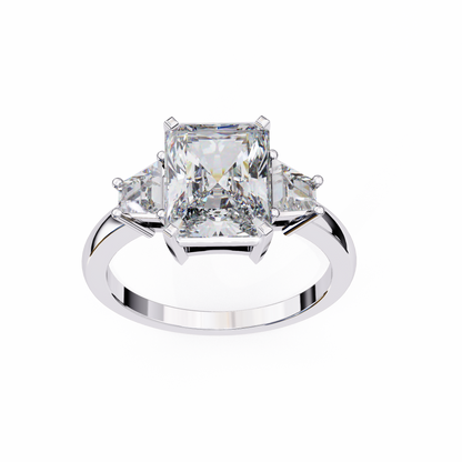 Radiant Trilogy Lab Grown Diamond Ring