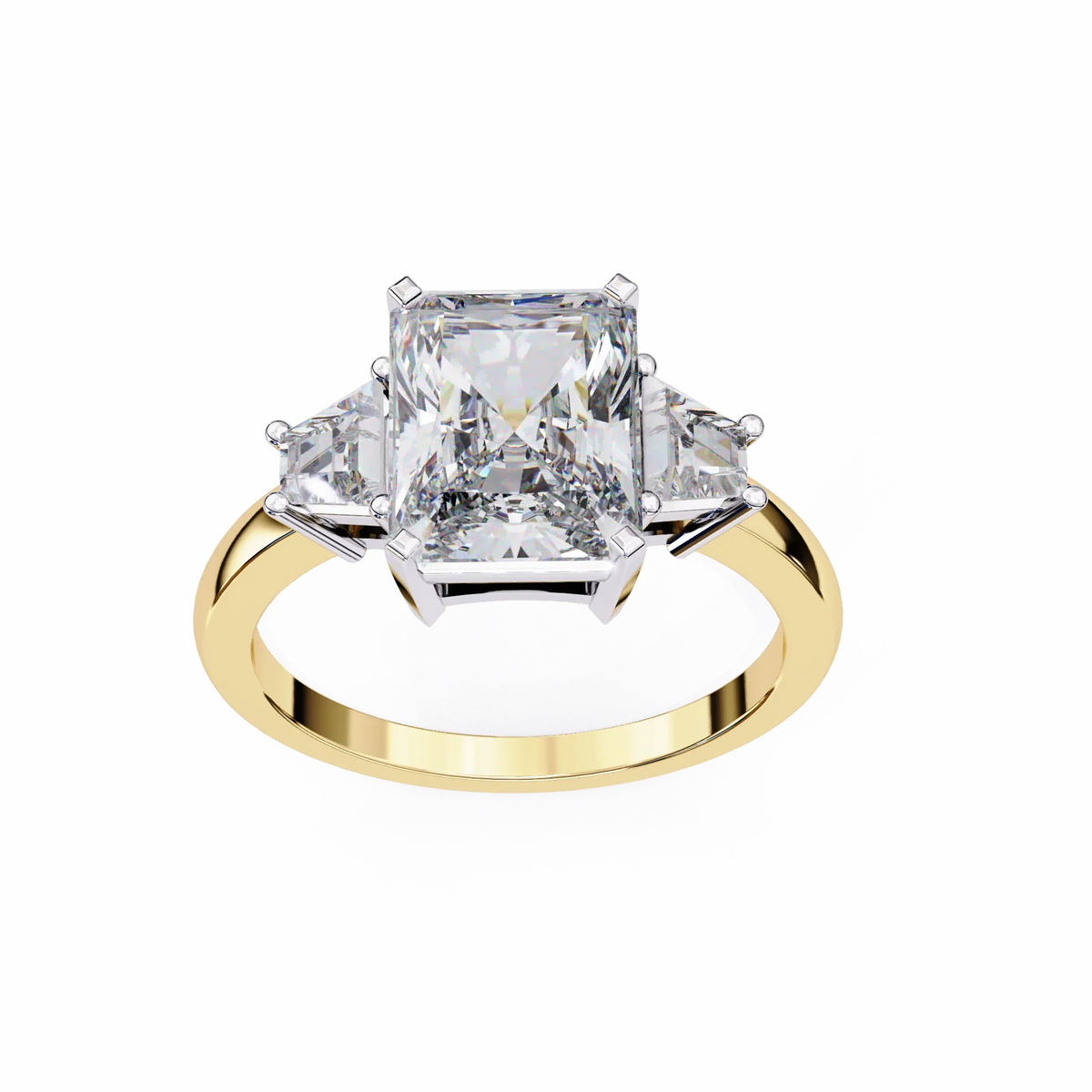 Radiant Trilogy Lab Grown Diamond Ring - Ophiratbf